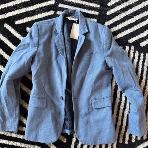 H&M Textured Blue Jacket